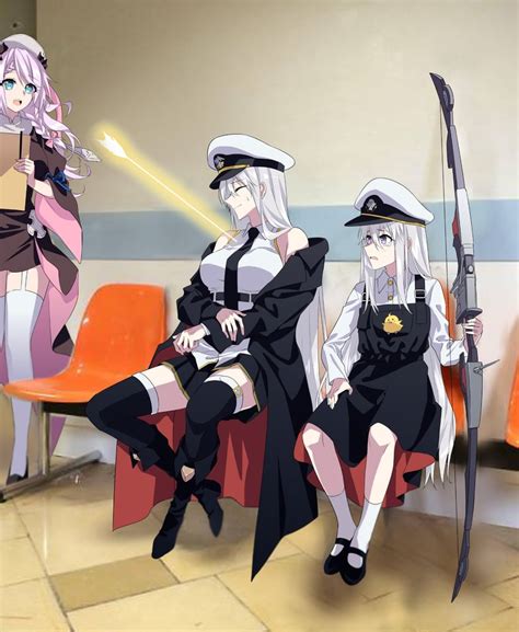 Unicorn, Queen Elizabeth, Glasgow, Newcastle, Warspite, Suffolk, Hood, Abercrombie and Illustrious by Tsuchii – a promotional image for Queen's Orders. . Azur lane nude
